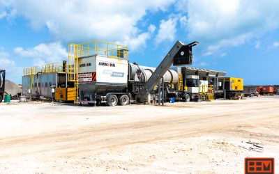 Mobile Asphalt Plant Set Up in Exuma